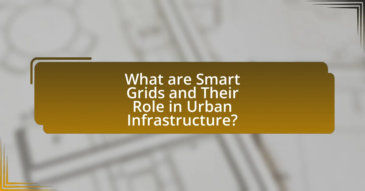 What are Smart Grids and Their Role in Urban Infrastructure?